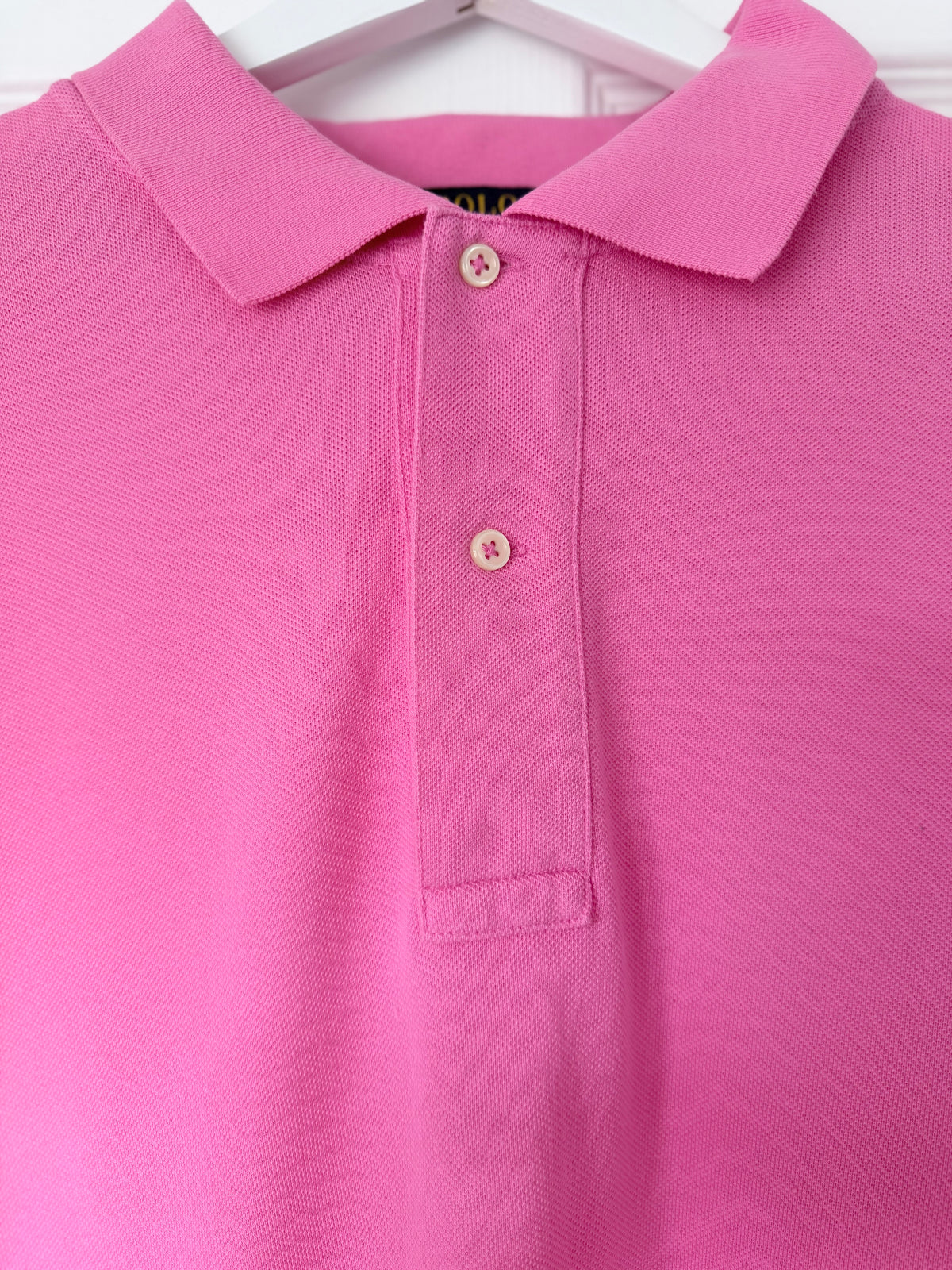 Polo Ralph Lauren Pink Long Sleeve Polo Shirt Size 2XLT