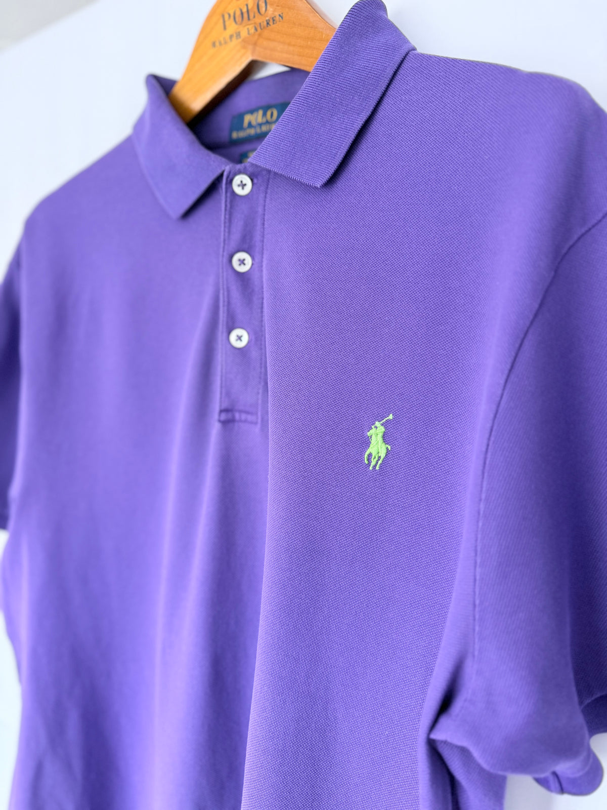 Polo Ralph Lauren Purple Classic Fit Polo Shirt Size L