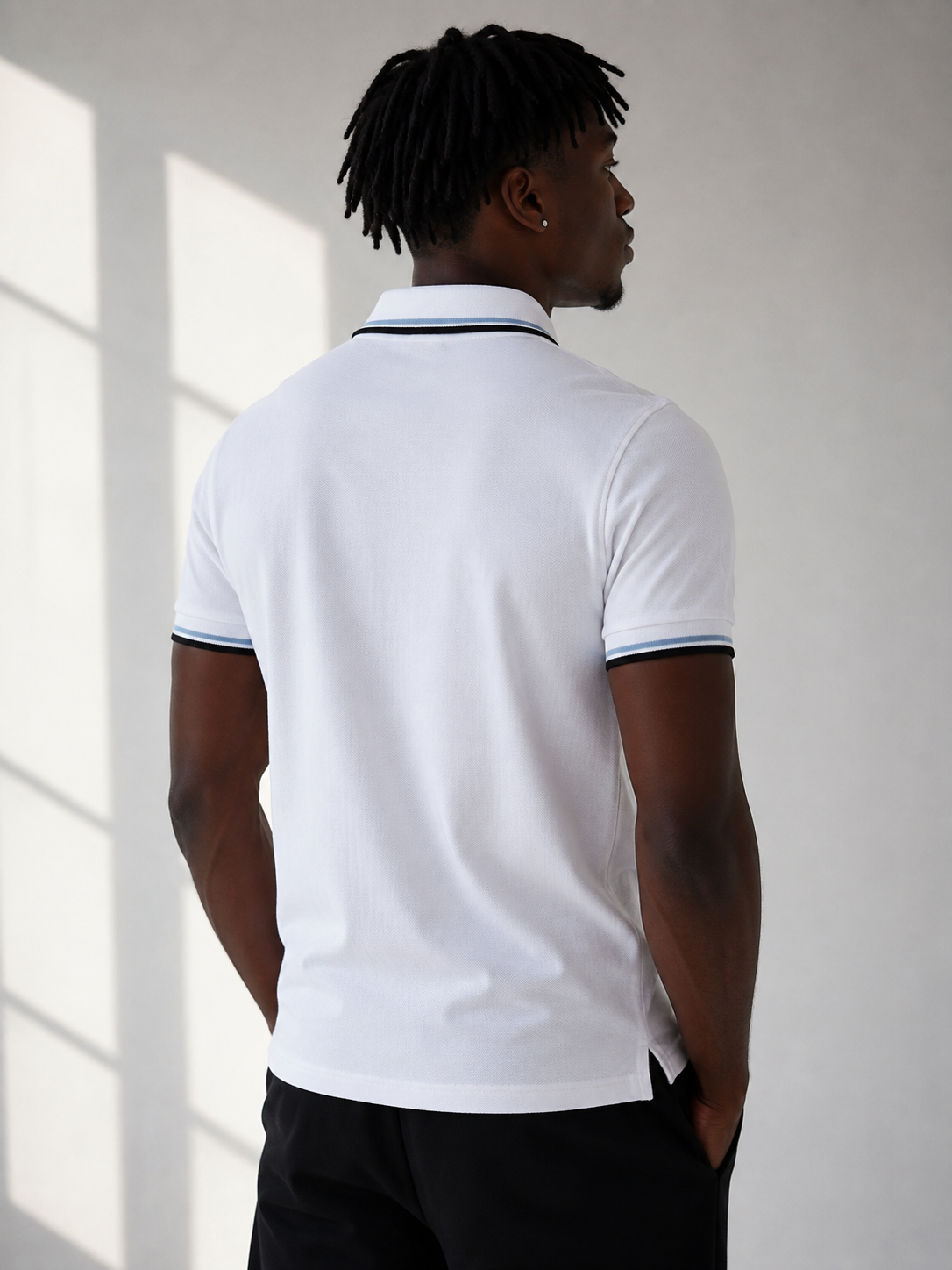 Fred Perry White Slim Fit Polo Shirt Size L