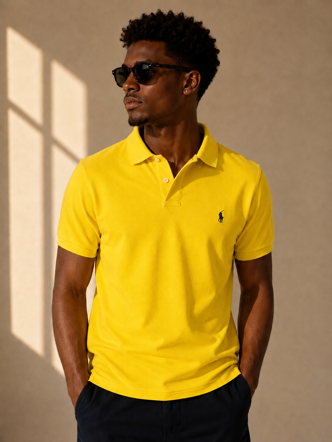 Polo Ralph Lauren Yellow Polo Shirt Size M
