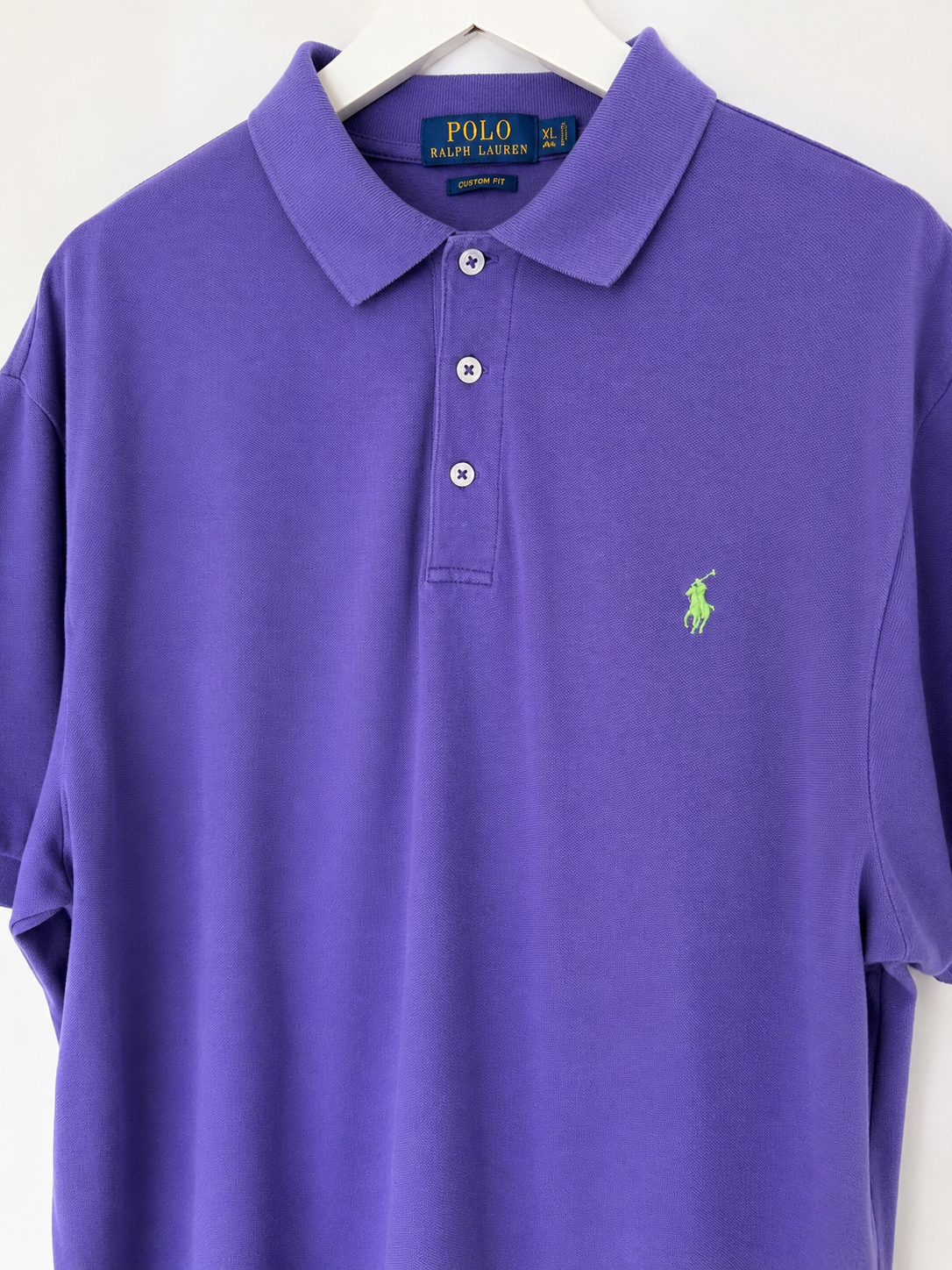 Polo Ralph Lauren Purple Classic Fit Polo Shirt Size L