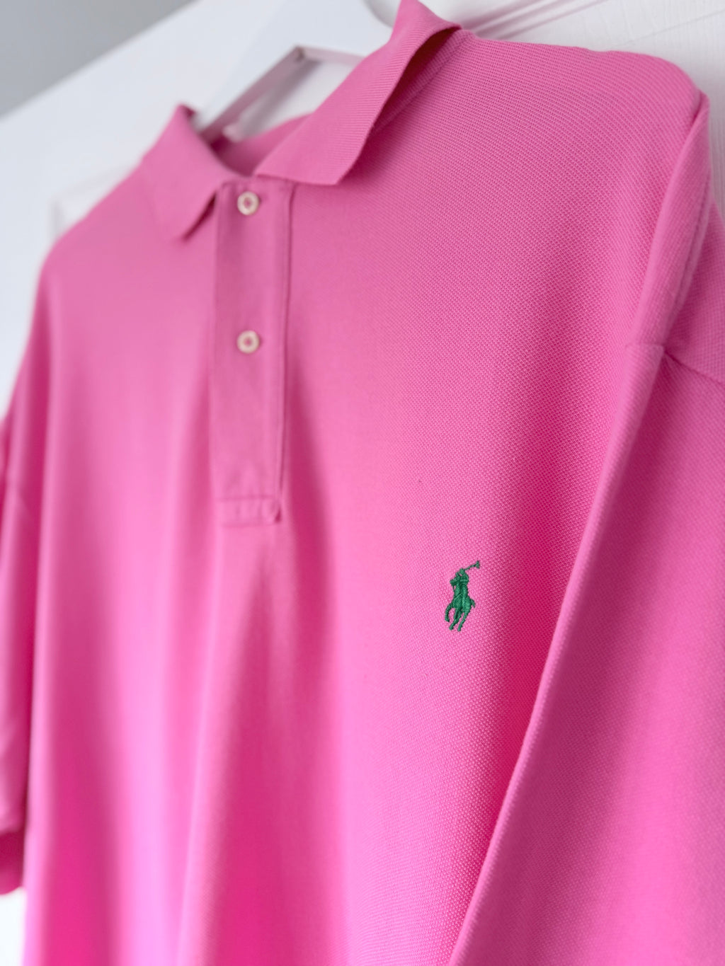 Polo Ralph Lauren Pink Long Sleeve Polo Shirt Size 2XLT