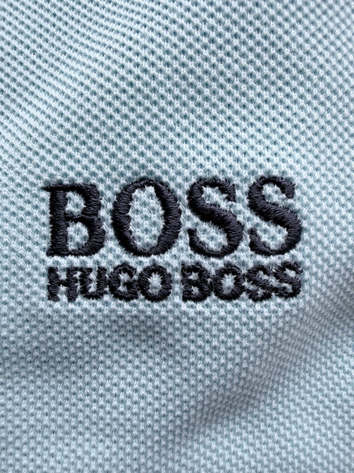 BOSS Hugo Boss Light Blue Regular Fit Polo Shirt Size M