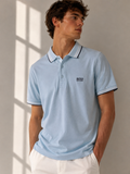 BOSS Hugo Boss Light Blue Regular Fit Polo Shirt Size M