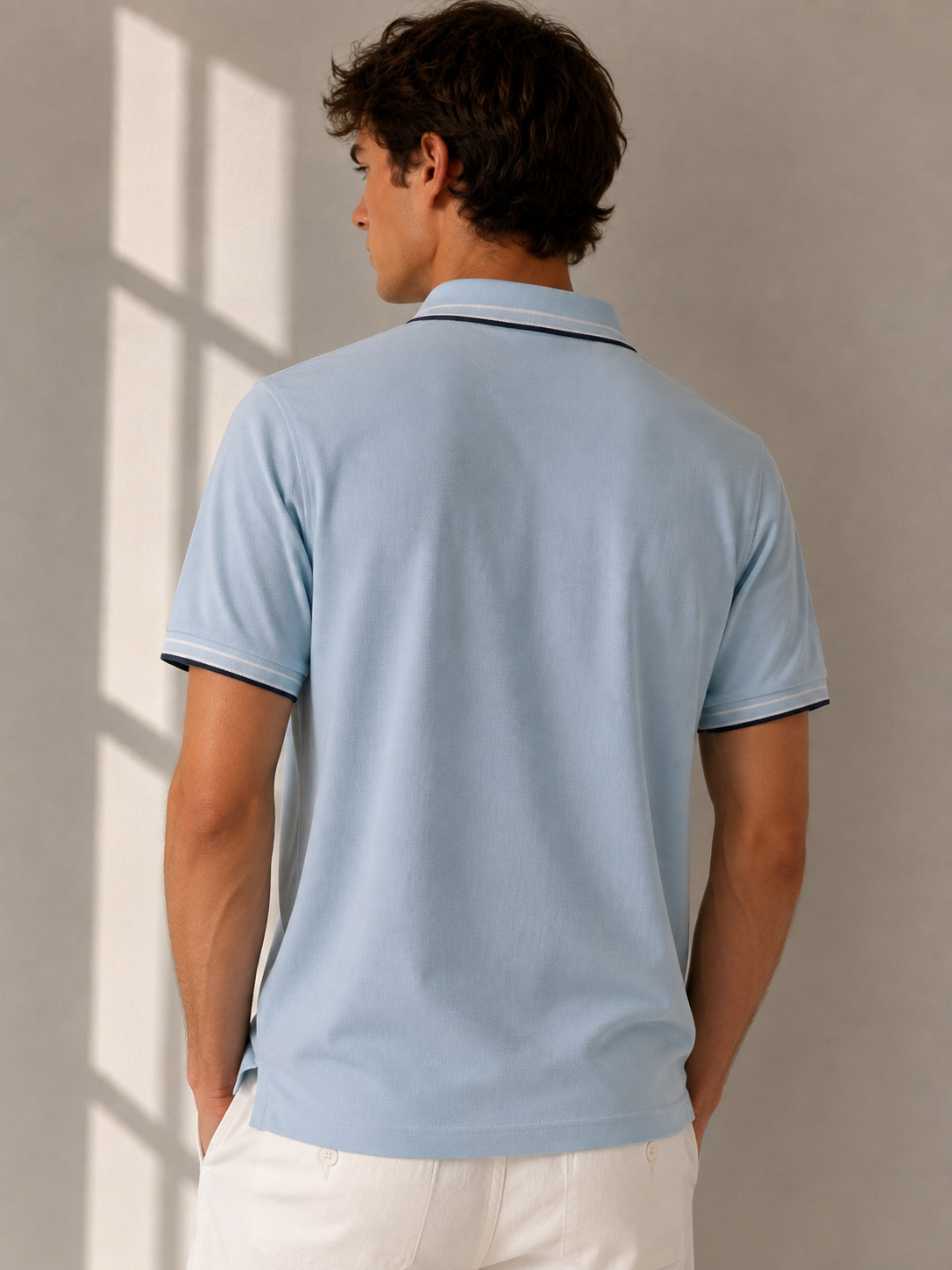 BOSS Hugo Boss Light Blue Regular Fit Polo Shirt Size M