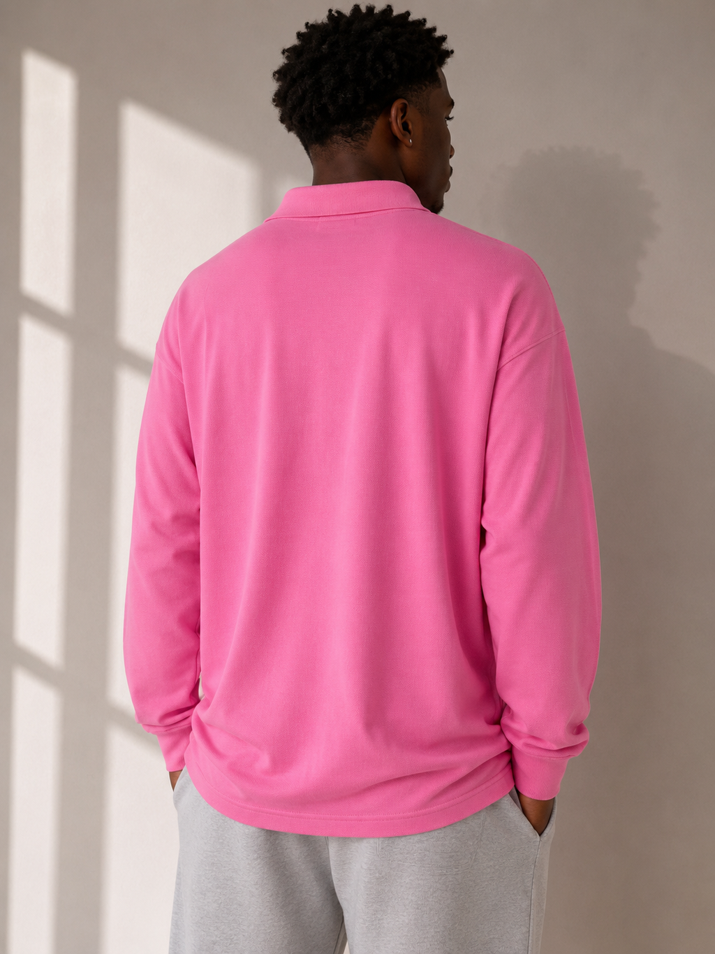 Polo Ralph Lauren Pink Long Sleeve Polo Shirt Size 2XLT