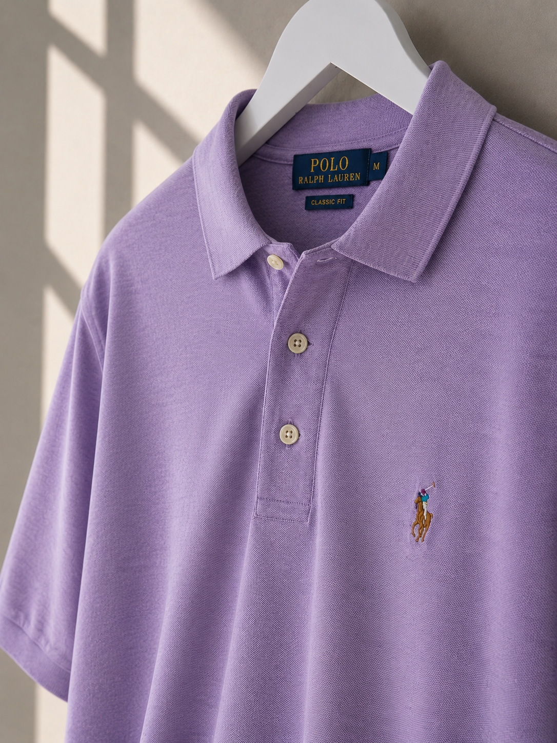 Polo Ralph Lauren Purple Classic Fit Polo Shirt Size M
