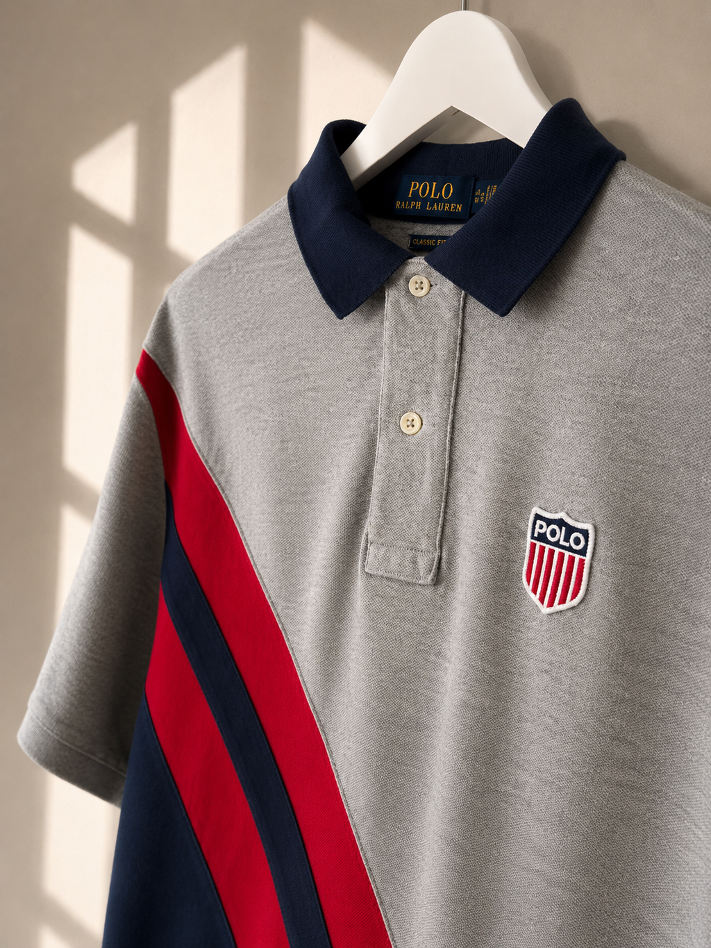 Polo Ralph Lauren Grey Classic Fit Polo Shirt Size SP