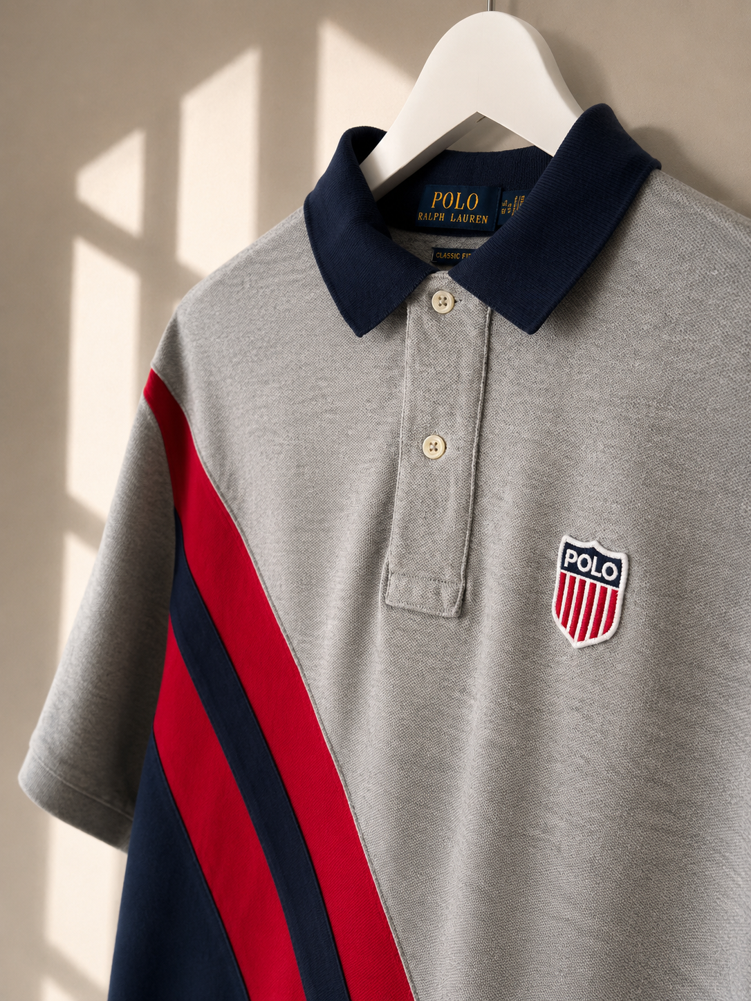 Polo Ralph Lauren Grey Classic Fit Polo Shirt Size SP