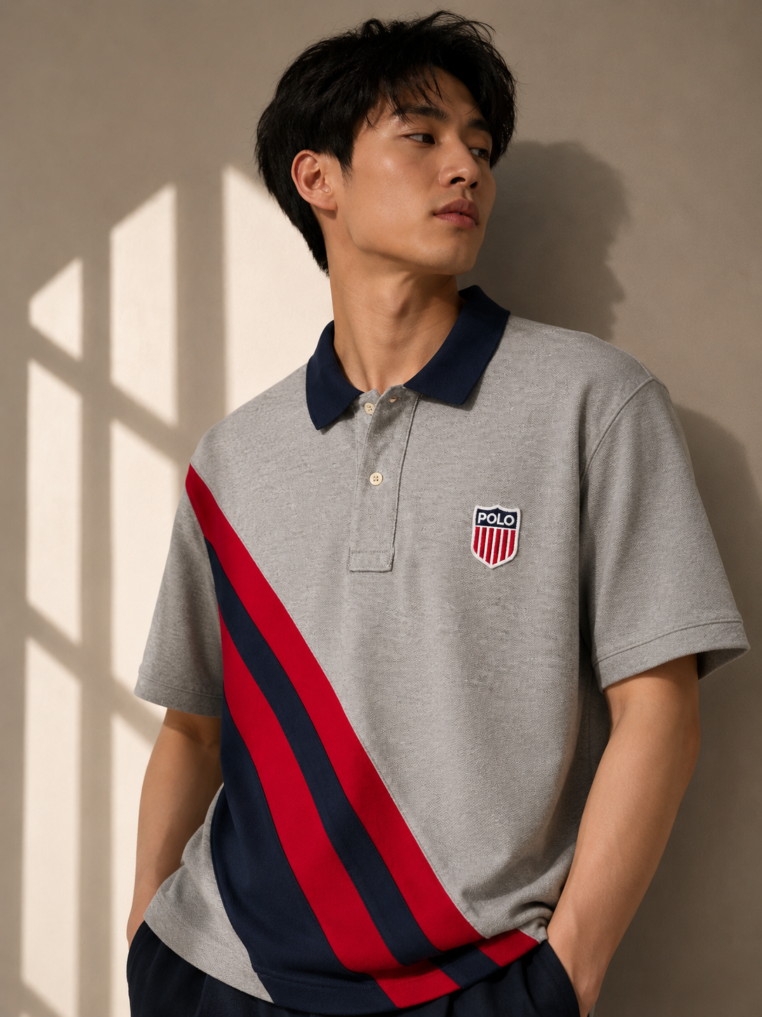 Polo Ralph Lauren Grey Classic Fit Polo Shirt Size SP