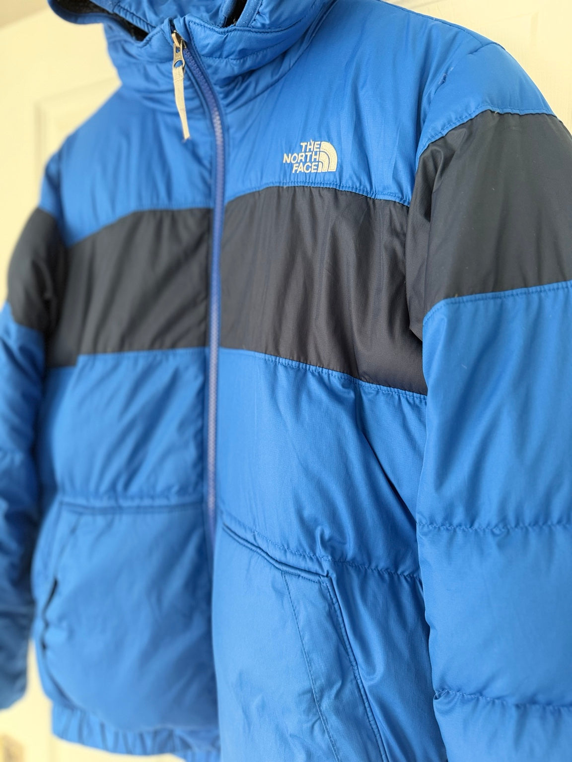 The North Face blue puffer jacket XL 3