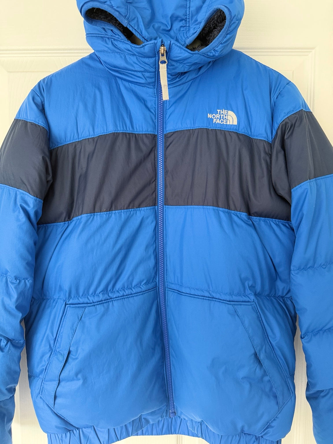 The North Face blue puffer jacket XL 1