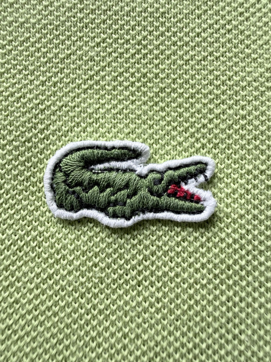 Lacoste embroidered crocodile logo detail