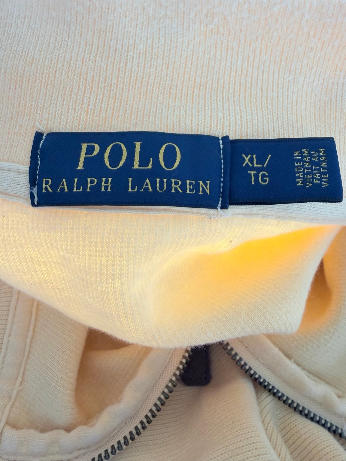 Polo Ralph Lauren size XL label