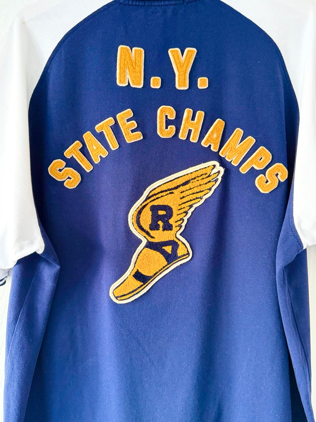 Polo Ralph Lauren varsity polo NY State Champs back graphic