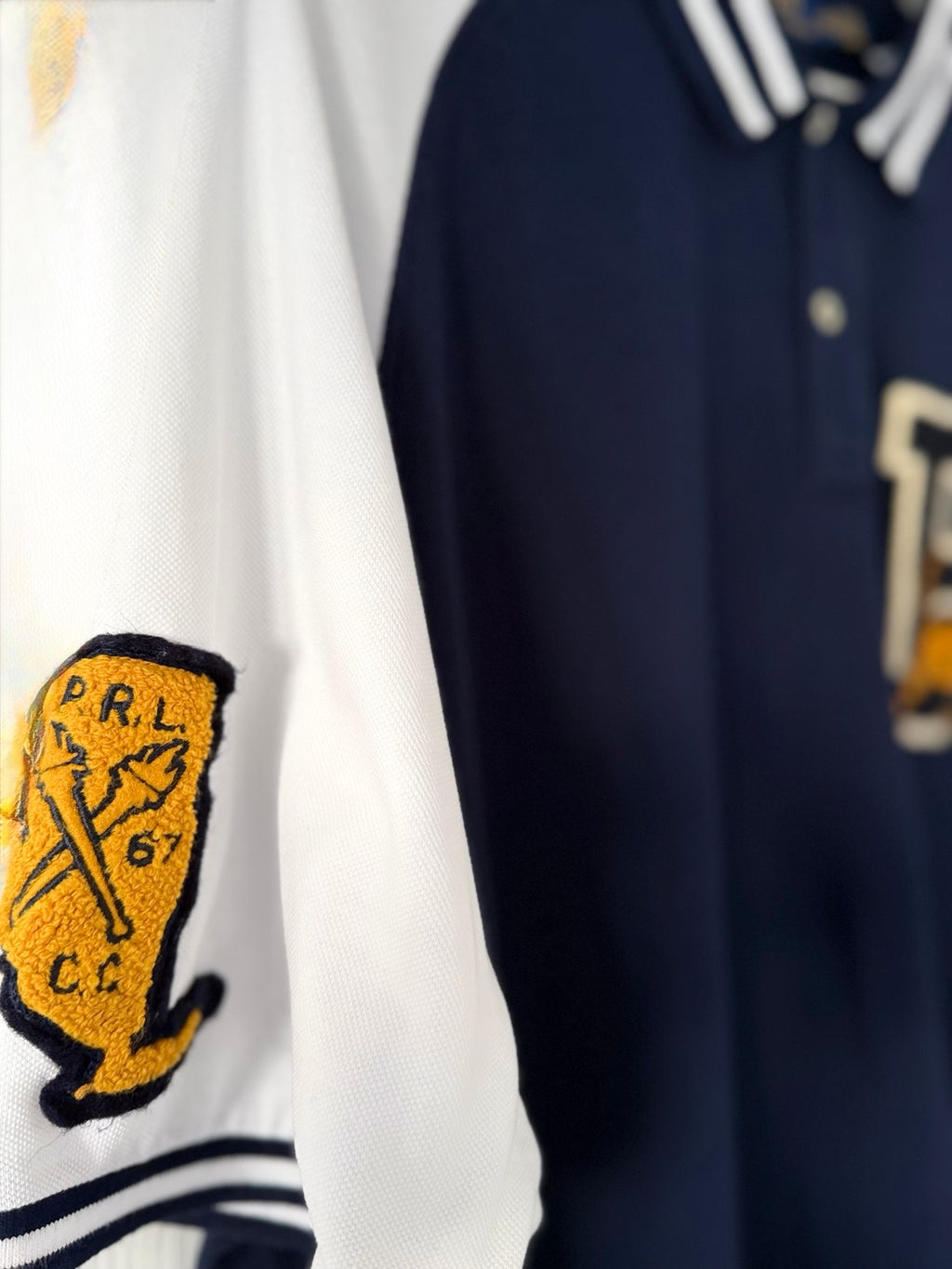 Polo Ralph Lauren varsity polo left sleeve patch detail