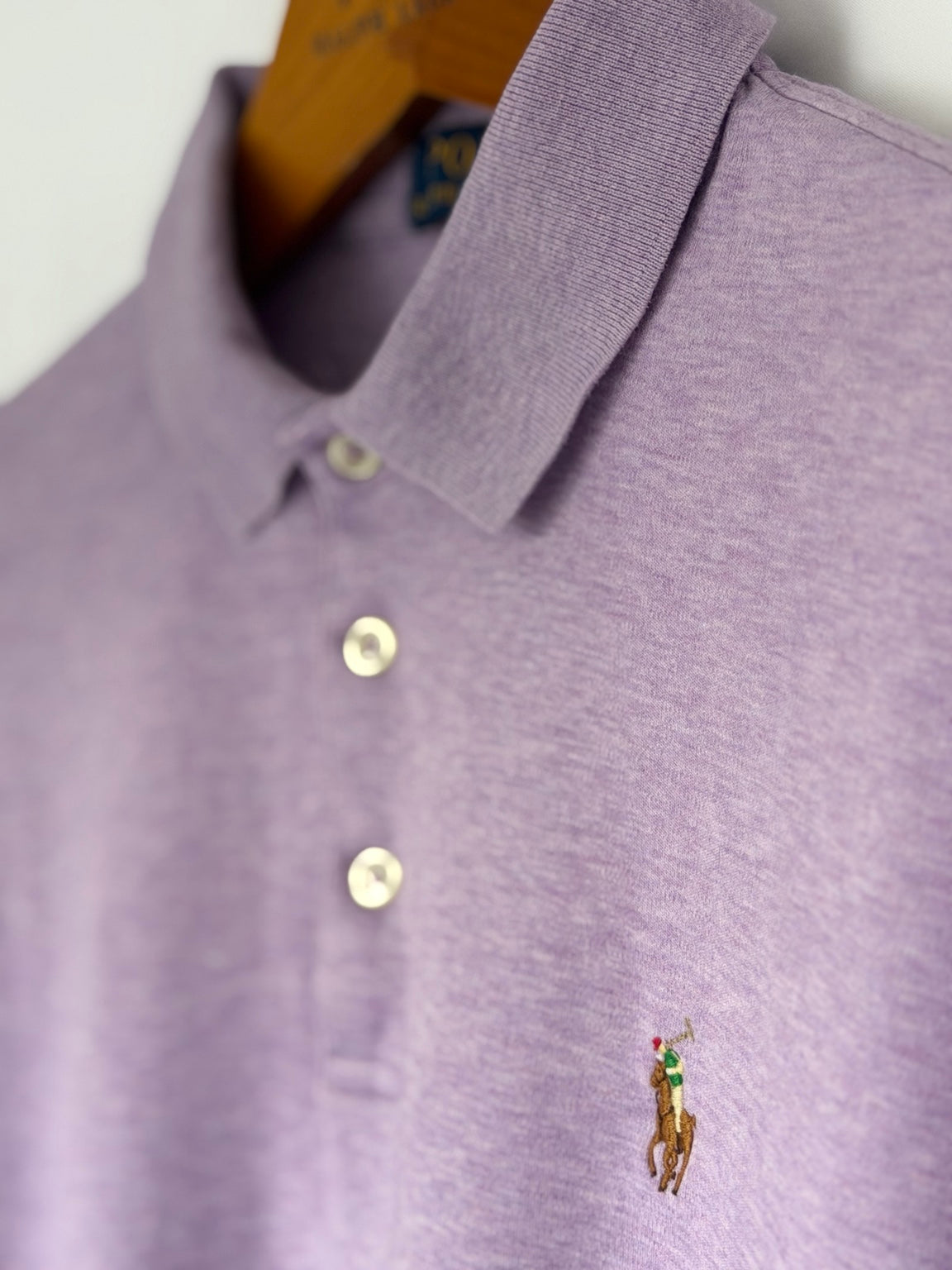 Polo Ralph Lauren Purple Classic Fit Polo Shirt Size M